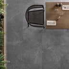 Charcoal HiLite Microtec Textured Tile - lifestyle view