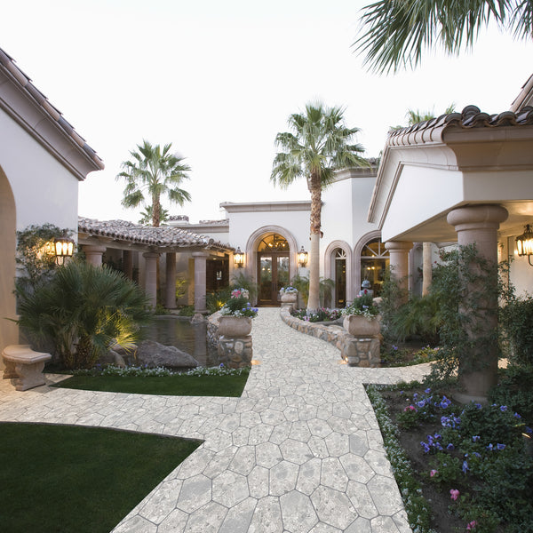Ceppo CrazyPave Cenere Microtec Textured Tile (Box 0.63m2) - lifestyle view