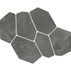 CrazyPave Charcoal Microtec Textured Tile (Box 0.63m2)