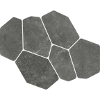 CrazyPave Charcoal Microtec Textured Tile (Box 0.63m2)