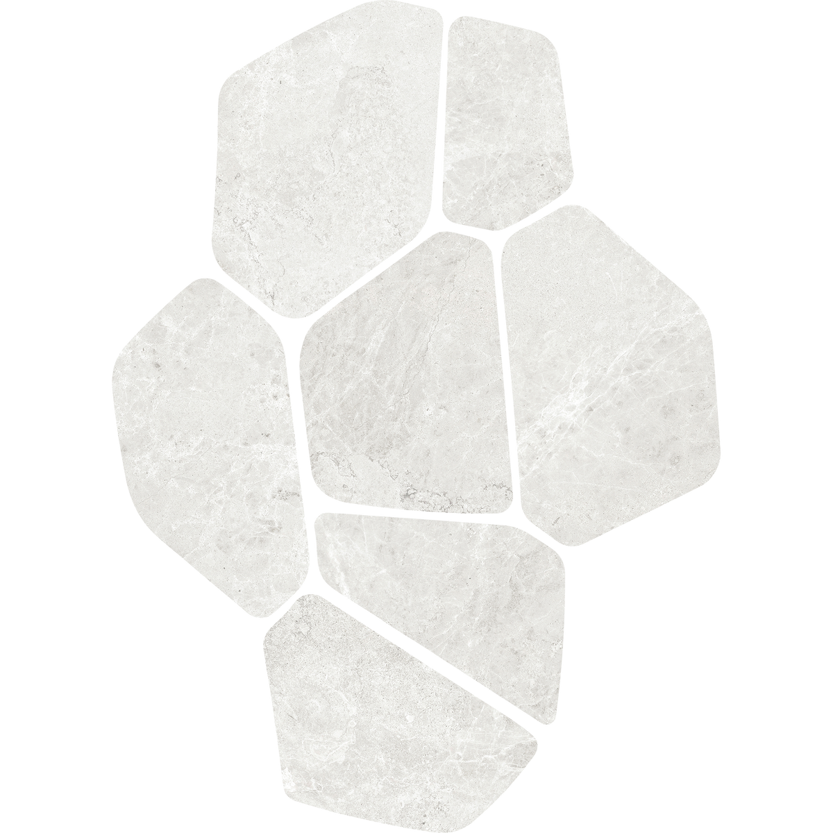 Tundra CrazyPave Ash HiLite Microtec Textured Tile (Box 0.65m2)