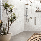 CrazyPave Ash HiLite Microtec Textured Tile (Box 0.65m2) - lifestyle view