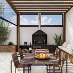 CrazyPave Ash HiLite Microtec Textured Tile (Box 0.65m2) - lifestyle view