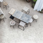 CrazyPave Light Grey HiLite Microtec Textured Tile (Box 0.65m2) - lifestyle view