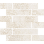 Pompeii Travertine Brick Avorio Silk Tumbled Edge Mosaic