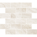 Travertine Brick Avorio Silk Tumbled Edge Mosaic