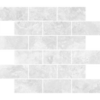 Travertine Brick Cenere Silk Tumbled Edge Mosaic