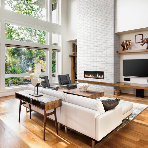 Travertine Brick Cenere Silk Tumbled Edge Mosaic - lifestyle view