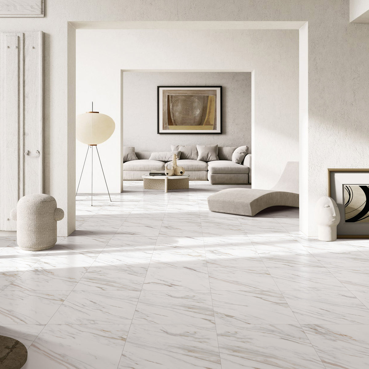 Carrara Gold Textured Tile - lifestyle view