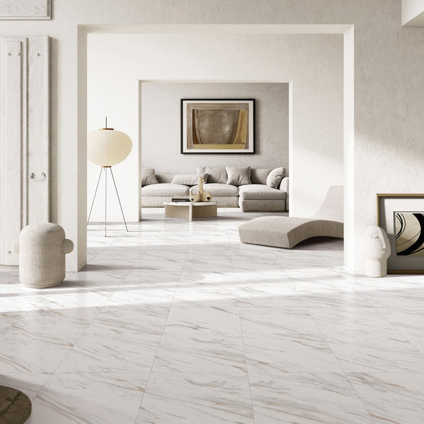 Carrara Gold Textured Tile - lifestyle view