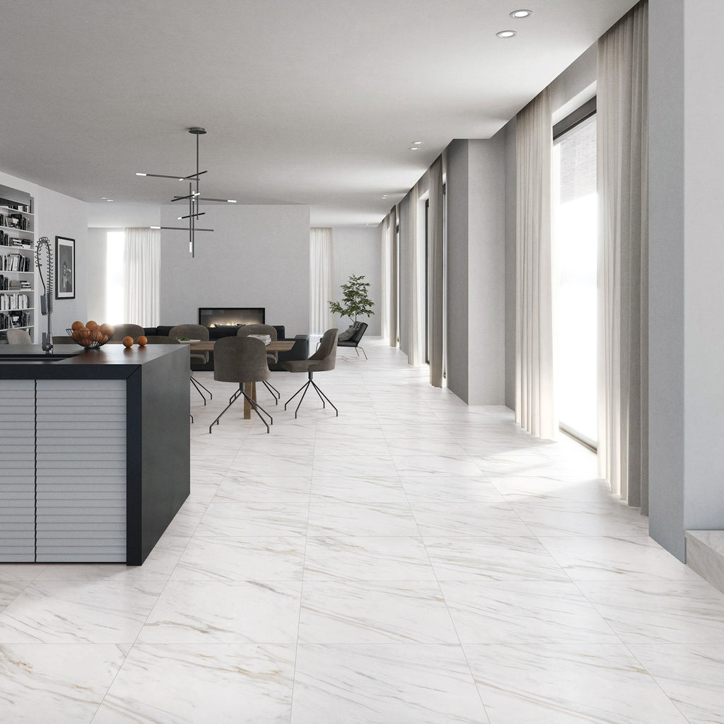 Carrara Gold Textured Tile - lifestyle view