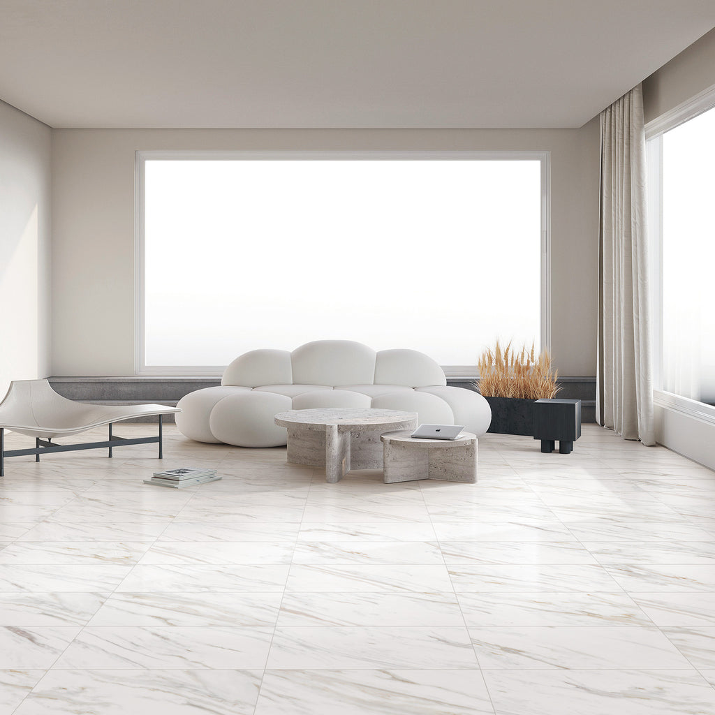 Carrara Gold Textured Tile - lifestyle view