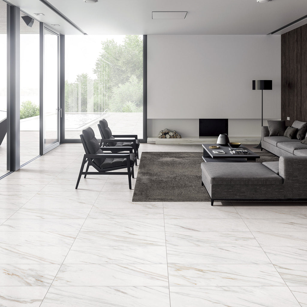Carrara Gold Textured Tile - lifestyle view