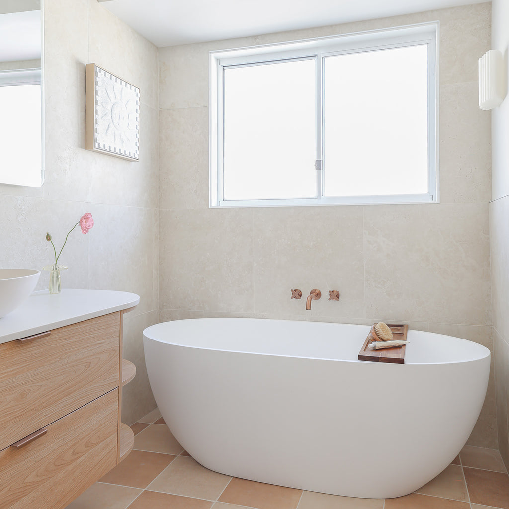Cotto Creama Textured Tile - lifestyle view