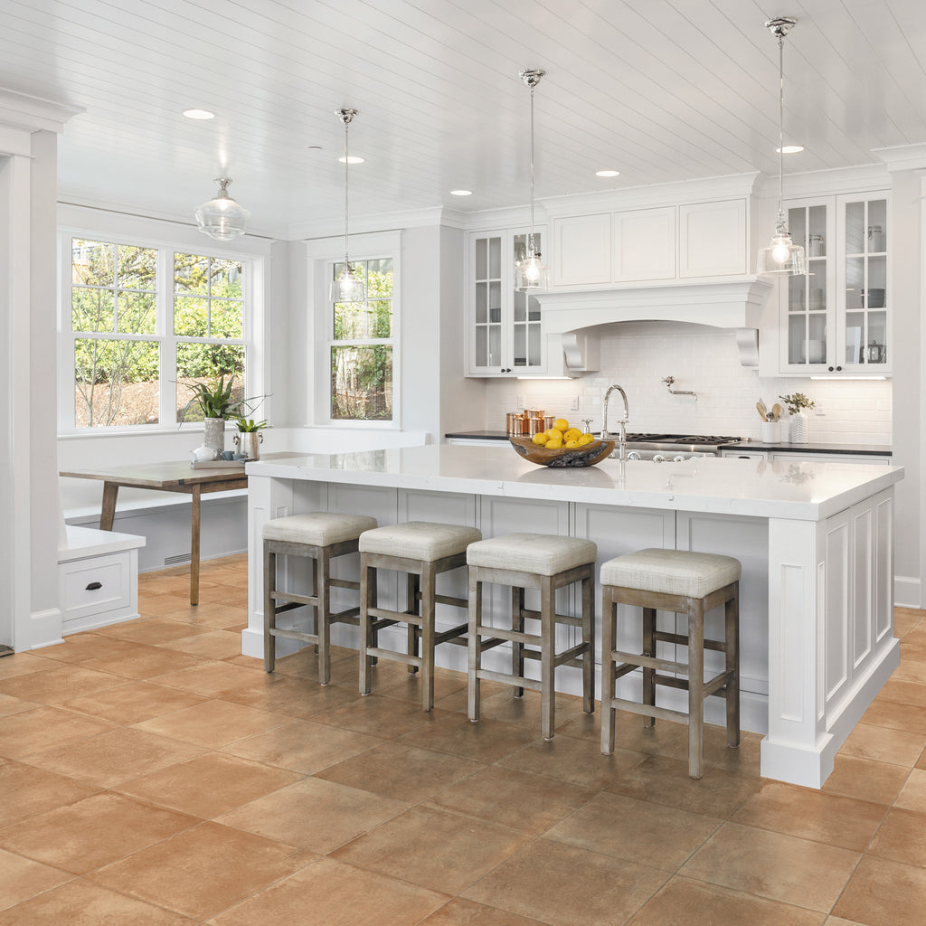 Cotto Rosso Textured Tile - lifestyle view