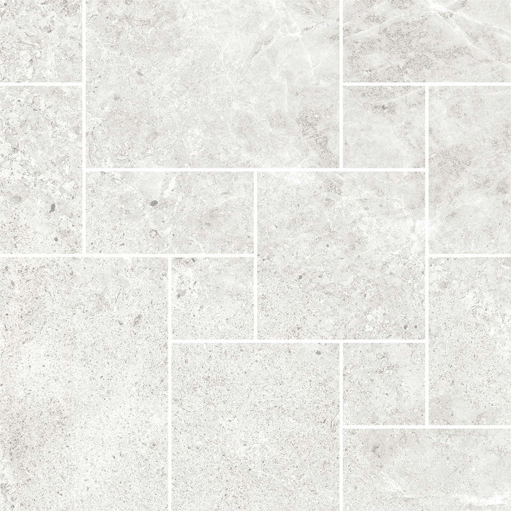 Tundra French Pattern Ash HiLite Silk Mosaic