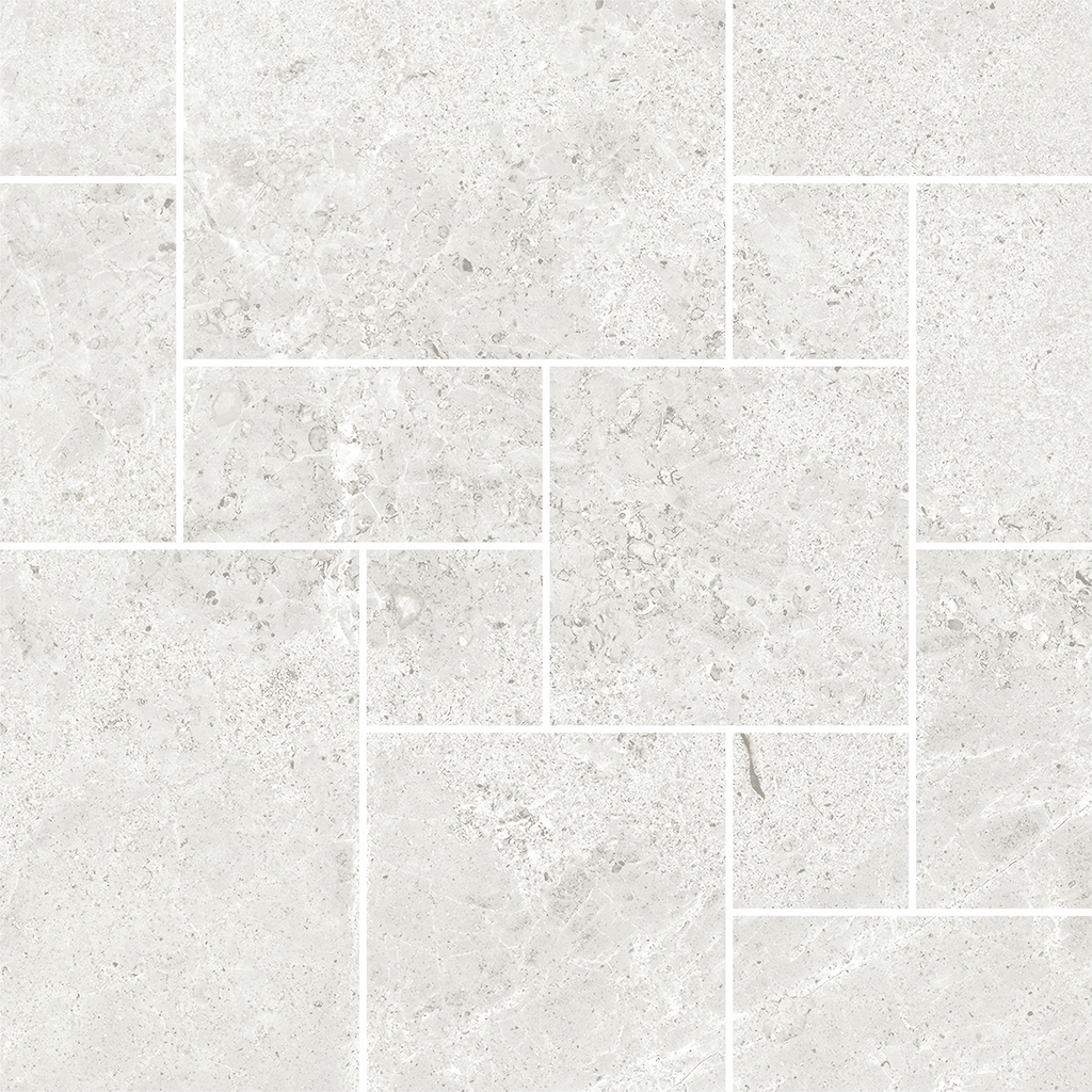 French Pattern Ash HiLite Silk Mosaic