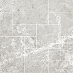French Pattern Light Grey HiLite Silk Mosaic