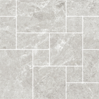 French Pattern Light Grey HiLite Silk Mosaic