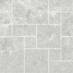 French Pattern Light Grey HiLite Silk Mosaic