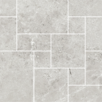 French Pattern Light Grey HiLite Silk Mosaic