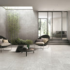 French Pattern Light Grey HiLite Silk Mosaic - lifestyle view