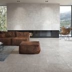 French Pattern Light Grey HiLite Silk Mosaic - lifestyle view