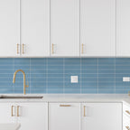 Zellige Stormy Blue Gloss Tile - lifestyle view