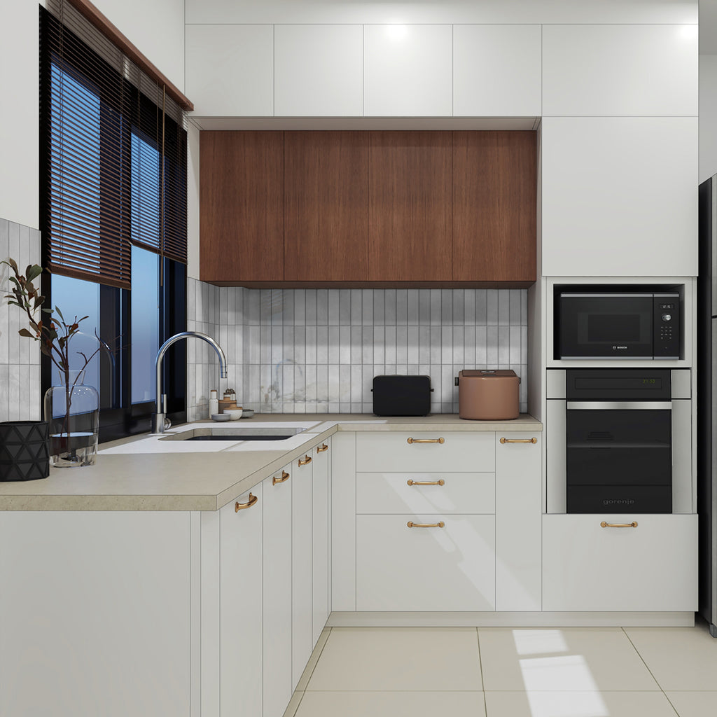 Zellige Grey Gloss Tile - lifestyle view