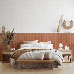 Zellige Red Ochre Gloss Tile - lifestyle view