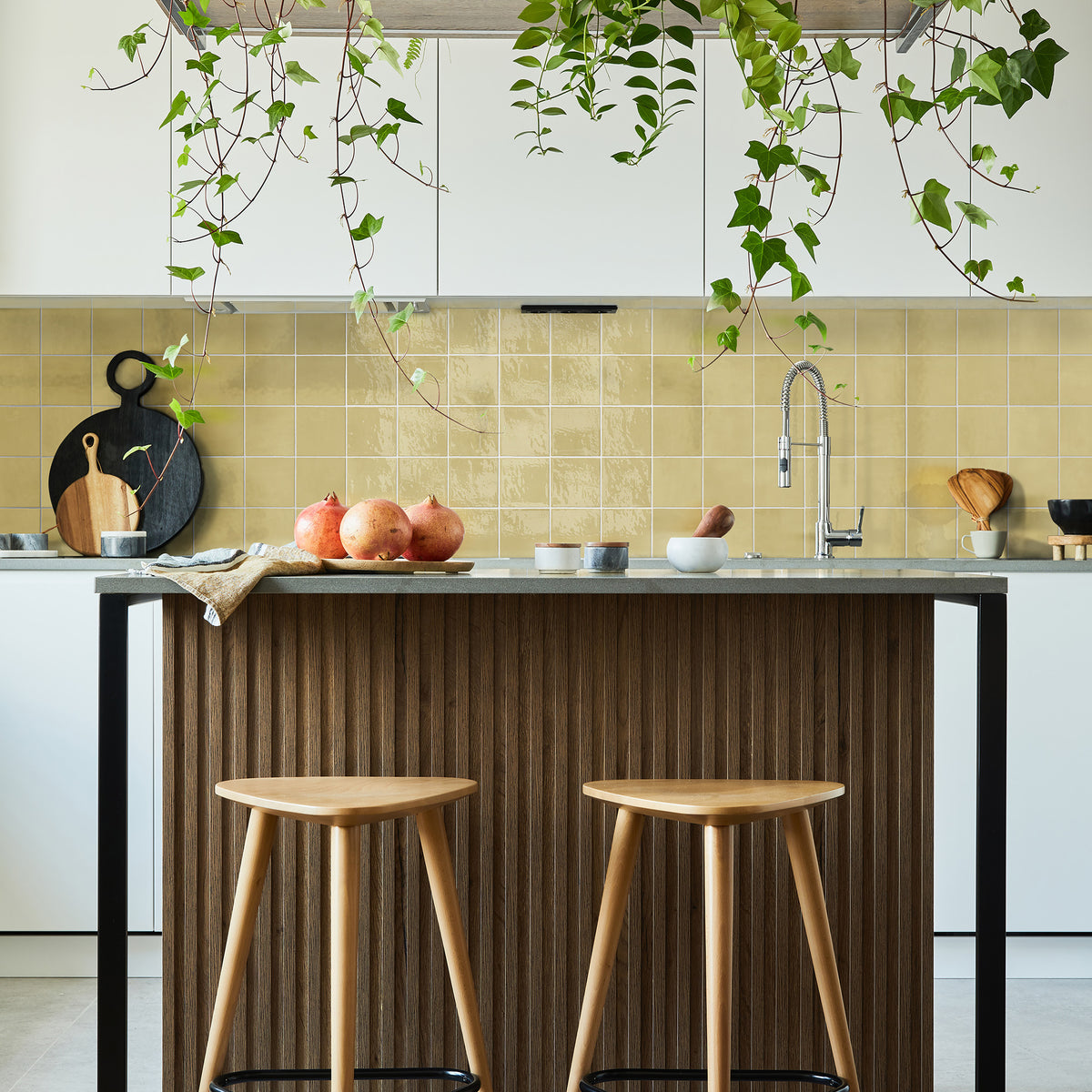Zellige Midsummer Gold Gloss Tile - lifestyle view
