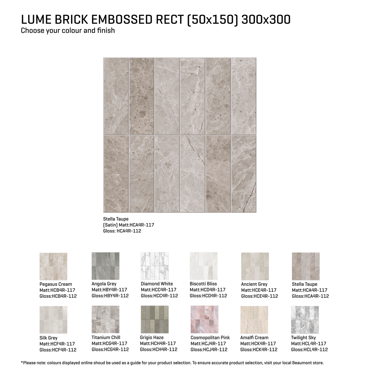 Lume-Brick Brick Embossed Tile