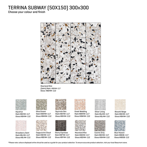 Terrina-Subway Subway Embossed Tile