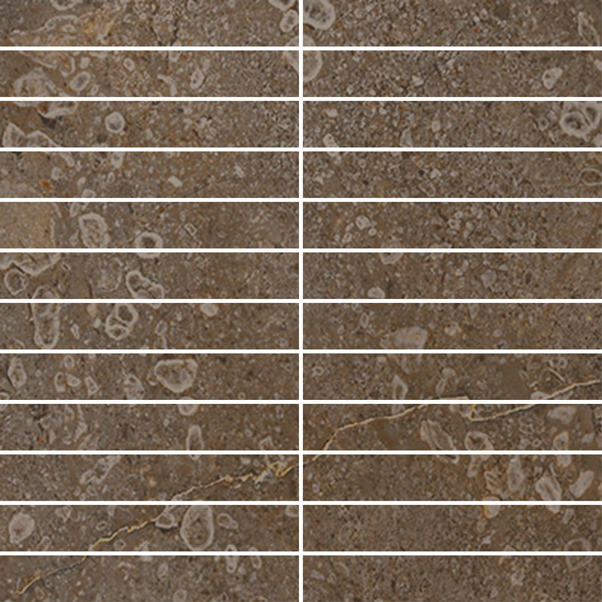 Marble Brown Structured Silk Mosaic