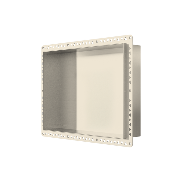 Shower Niche 400 x 300 x 90mm Brushed Nickel