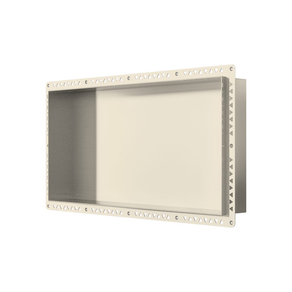 Shower Niche 600 x 300 x 90mm Brushed Nickel