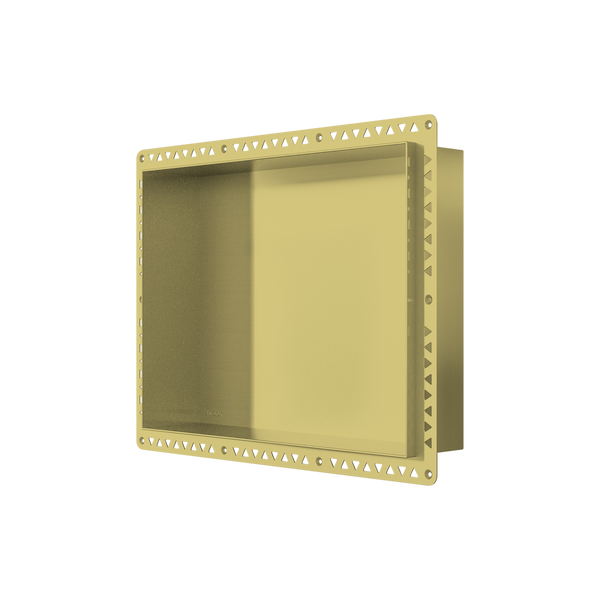 Shower Niche 400 x 300 x 90mm Brushed Gold