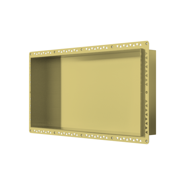 Shower Niche 600 x 300 x 90mm Brushed Gold