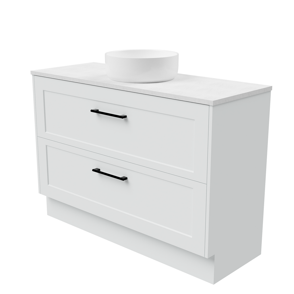 Vanity Floor Standing 1200 Centre WG Basin SilkSurface AC Top