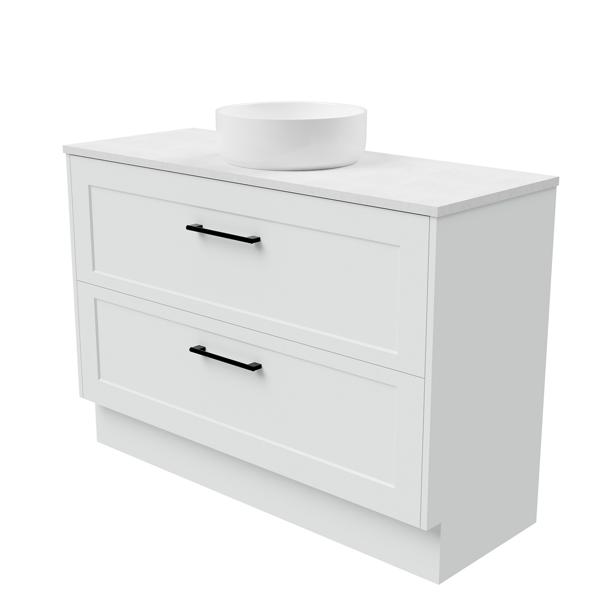 Vanity Floor Standing 1200 Centre WG Basin SilkSurface AC Top