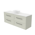 Vanity Wall Hung 1500 Centre WG Basin SilkSurface AC Top