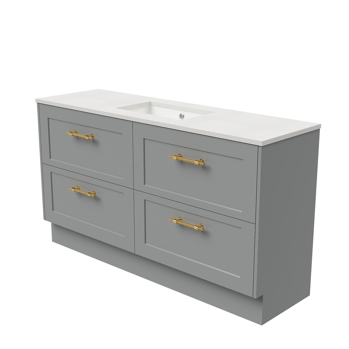 Vanity Floor Standing 1500 Centre WG Basin SilkSurface UC Top