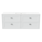 Vanity Wall Hung 1500 Centre WG Basin SilkSurface UC Top
