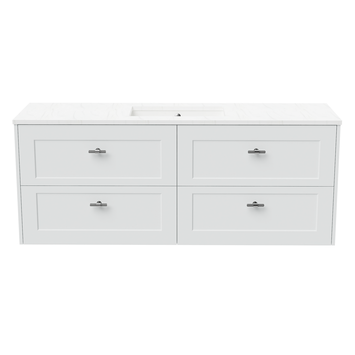 Vanity Wall Hung 1500 Centre WG Basin SilkSurface UC Top
