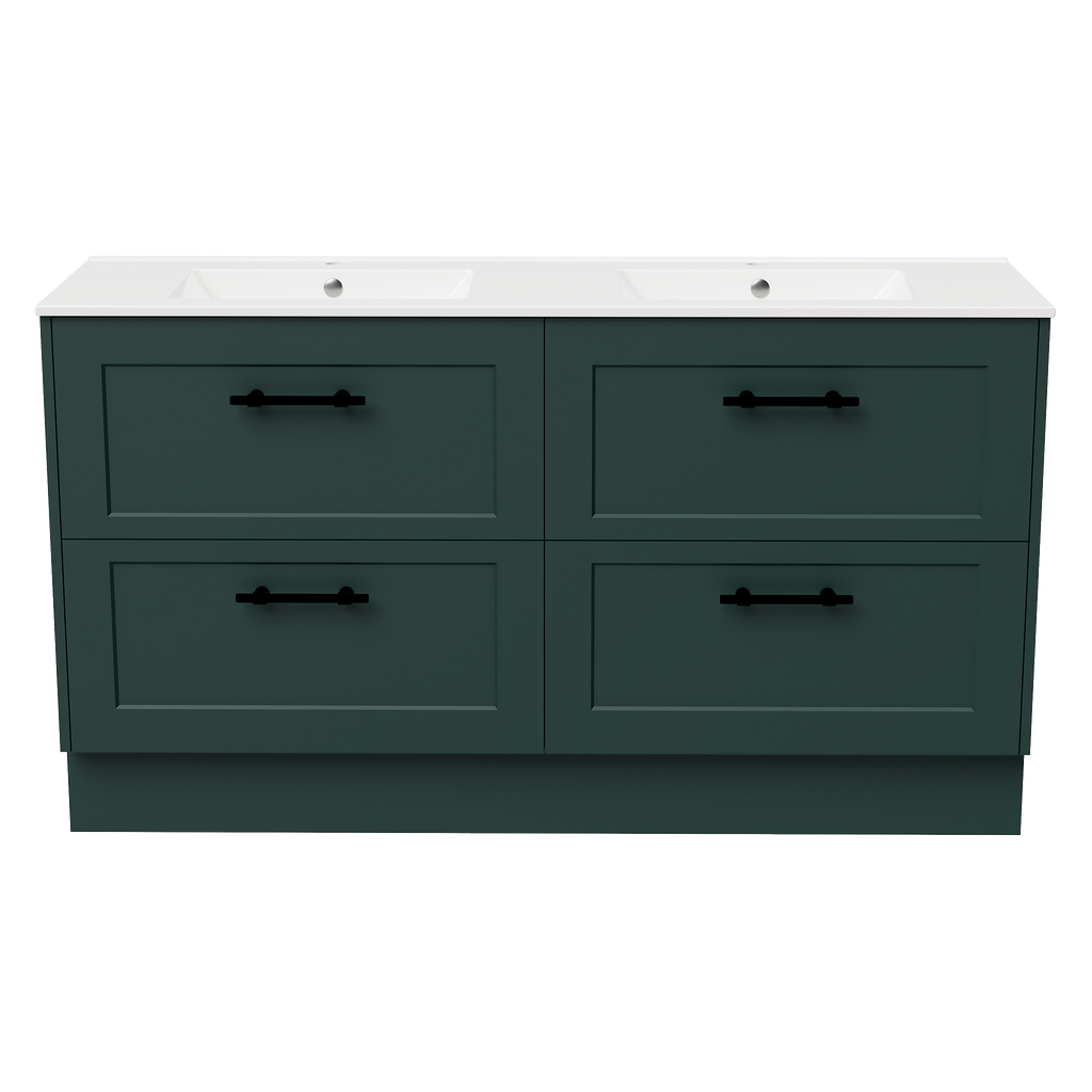 Vanity Floor Standing 1500 Double Bowl Alpha Top