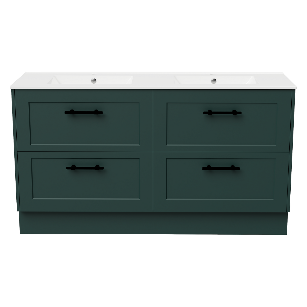Vanity Floor Standing 1500 Double Bowl Alpha Top