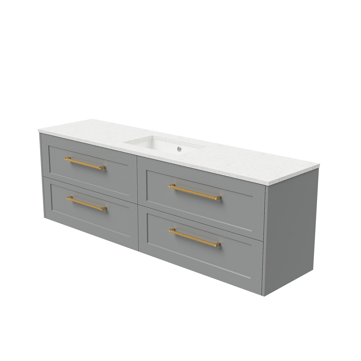 Vanity Wall Hung 1800 Centre WG Basin SilkSurface UC Top
