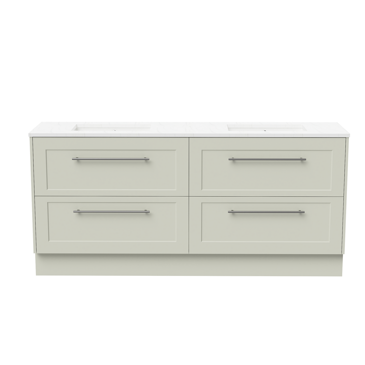 Vanity Floor Standing 1800 Double WG Basins SilkSurface UC Top