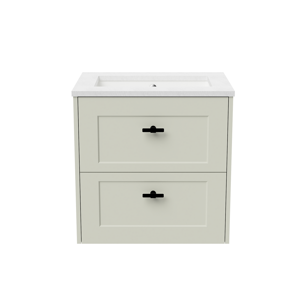 Vanity Wall Hung 600 Centre WG Basin SilkSurface UC Top