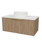 Vanity Wall Hung 900 Centre WG Basin SilkSurface AC Top